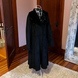 Calvin Klein suede coat